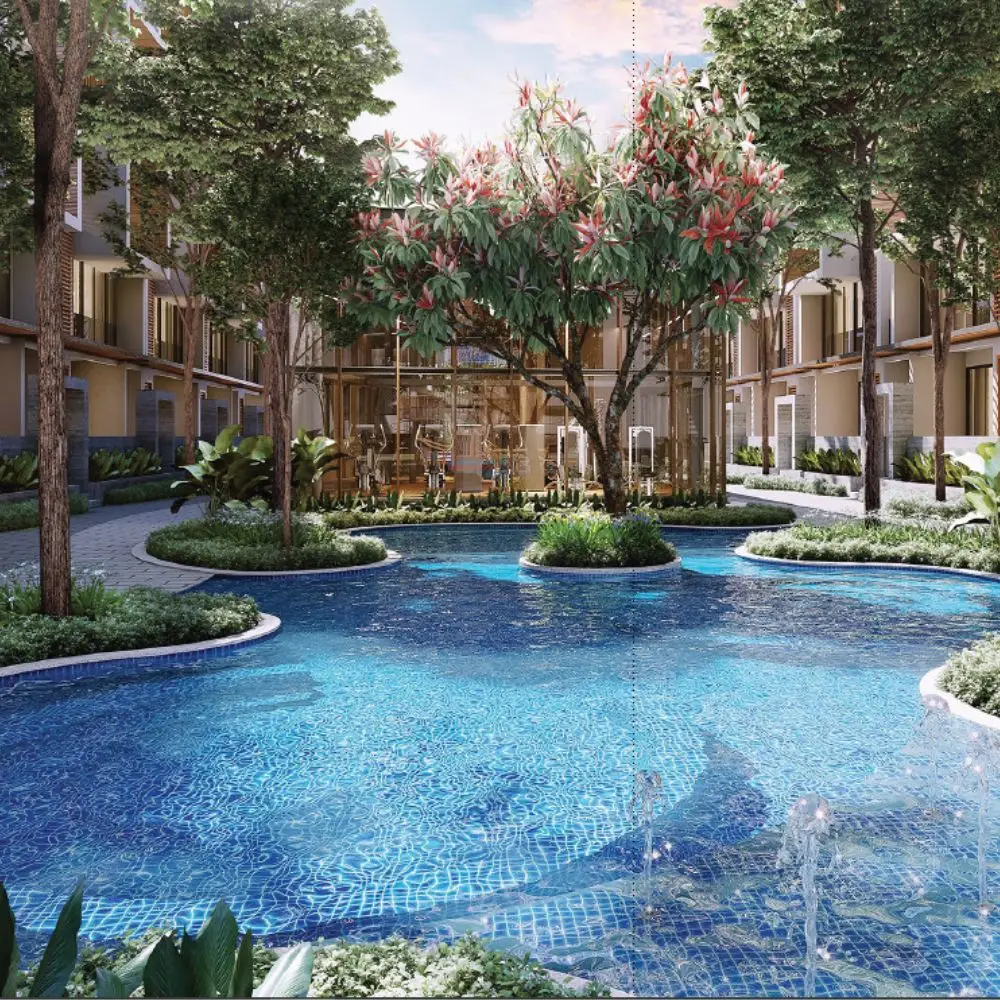 Jesselton Courtyard - Aqua Collection